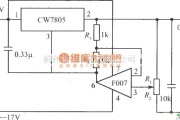 电源电路中的输出电压可下调到0.5V的集成稳压电源电路