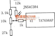 光敏电阻中的由光敏电阻组成的电视自动亮度调节电路图