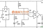 专用测量/显示电路中的555和741运放好坏鉴别器电路图