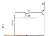 IGBT应用电路中的IGBT的VCR(压控电阻)等效电路模型电路图