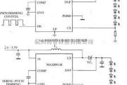 LED电路中的MAX8901A／MAX8901B驱动白光LED电路图