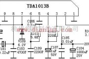 音频电路中的TDA1013B伴音功放电路及引脚功能图