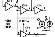 LED电路中的双LEDCMOS闪光电路