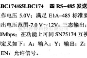 数字电路中的驱动器和通信电路引脚及主要特性SN75LBC174/65LBC174 四RS-485发送器