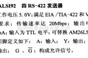 数字电路中的驱动器和通信电路引脚及主要特性SN75ALS192 四RS-422发送器