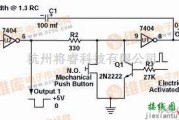 多谐振荡产生中的无弹跳开关/单稳态多谐振荡器电路图