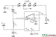 LED电路中的由开关变换器构成的基本白光LED驱动电路图