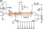 音频处理中的AD7523构成的可编程增益放大电路图