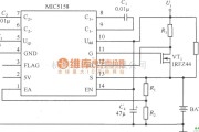 充电电路中的MIC5158构成的电池充电电路图