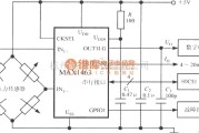 传感信号处理中的由双通道智能化传感器信号处理器MAX1463构成的高精度压力检测系统的电路框图