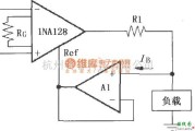 仪表放大器中的由INA128构成的差分电压-电流变换电路