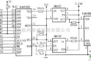 接口电路中的单片机与SJA1000 CAN控制器接口电路图