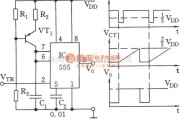 信号产生器中的由555构成的方波和锯齿波产生器