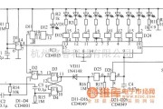 LED电路中的人体反应速度测试器电路图