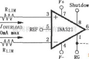 保护电路中的INA321／322构成的输入电流保护电路图