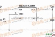 用MIC5230组成的输入为6～16V、输出为5V的电路图