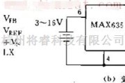 由MAX635构成的极性反转变换器的电路原理图