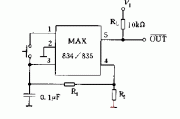 MAX834,835的典型应用电路图