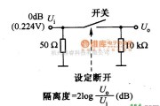 模拟电路中的开关断开时的隔离度电路图