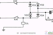 一例直流电磁铁快速退磁线路的接线图