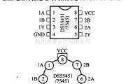 数字电路中的驱动器和通信电路引脚及主要特性DS55451/2/3/4...系列驱动器