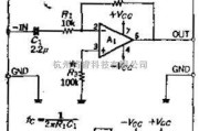 电流环放大电路中的由电路比率决定增益的直流反相放大器电路图