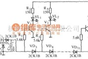 灯光控制中的音频功率电平显示电路图