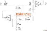 滤波器中的OPA2604构成的三阶低通滤波器电路图