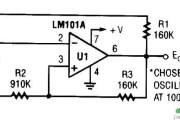 采用运算放大器自由运行多谐振荡器
