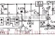 闪烁音乐彩灯控制的原理电路