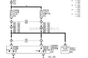 日产中的天籁A33-EL行李箱盖和燃油加油口盖电路图