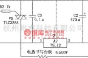 红外线热释遥控中的电热办公台板自动开关电路图