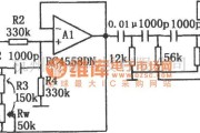 滤波器中的具有锐截止特性的有源高通滤波器(RC4558DN)电路图