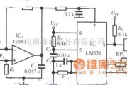 超声波传感器中的温度检测电路(智能化超声波测距专用集成电路SB5527)电路图