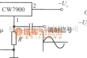 电源电路中的CW7900构成的功率调幅器电路图