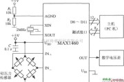 传感信号调理中的智能化传感器信号处理器MAX1460和硅压力传感器构成的压力检测系统电路图