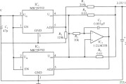 两片MIC29752并联工作构成的稳压器电路