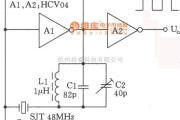 高频信号产生中的48MHz的HCMOS振荡器电路图