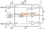 耳机放大中的LM4910用于双声道放大器的典型电路图