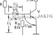 数字电路中的具有前级门电阻的门限非门电路图