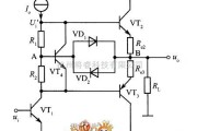 电源电路中的具有过载保护的互补推挽输出电路图