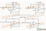 滤波器中的二阶滤波器使用运算放大器电路图