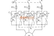 晶闸管控制中的双向晶闸管控制三相电动机的典型电路