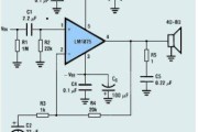 lm1875经典功放电路图，自制100瓦最简易功放