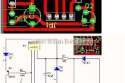 电源电路中的指示灯电路的PCB板图