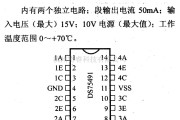 数字电路中的驱动器和通信电路引脚及主要特性DS75491 MOS-LED 四段驱动器