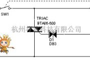 灯光控制中的用于230v白炽灯的可控硅无极调光器电路图