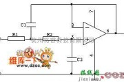 滤波器电路中的一阶有源低通RC电路图