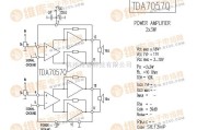 音频处理中的TDA7057Q 音响IC电路图