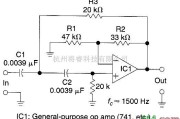 滤波器中的平等组件二阶HP滤波器